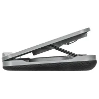 Podstawka chłodząca Targus 18" Dual Fan Chill Mat with Adjustable Stand AWE90GL - Dwa wentylatory, Szara, Czarna