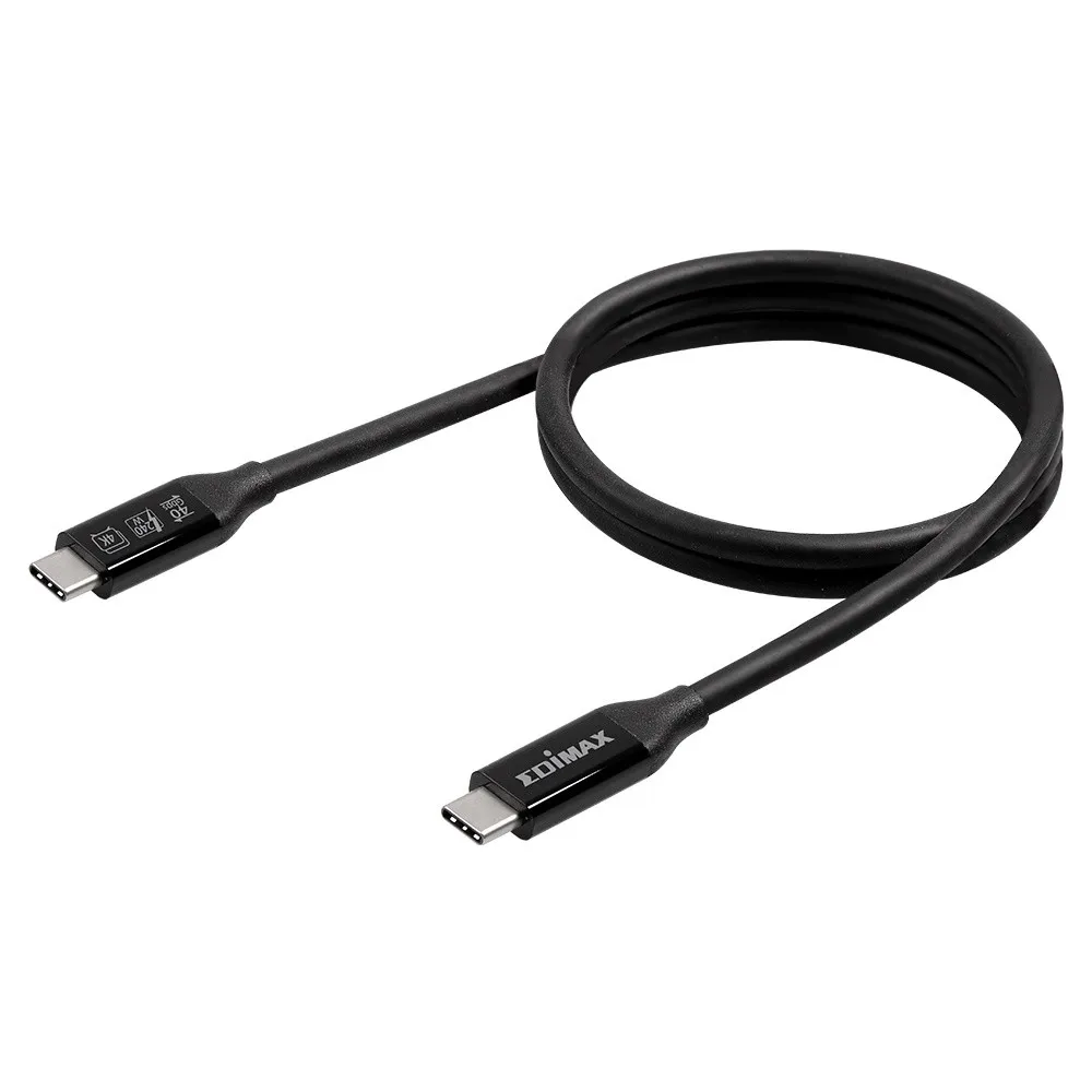 Kabel USB-C/Thunderbolt EDIMAX UC4-020TP, 40Gbps, 2 m, Power Delivery 240W, Czarny | Sklep ITnes.pl, IT for BUSINESS