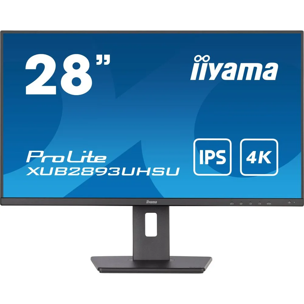 Monitor iiyama ProLite XUB2893UHSU-B5, 28", 3840x2160 (4K), 60Hz, IPS, 3,000 ms, pivot, Czarny | Sklep ITnes.pl, IT for BUSINESS