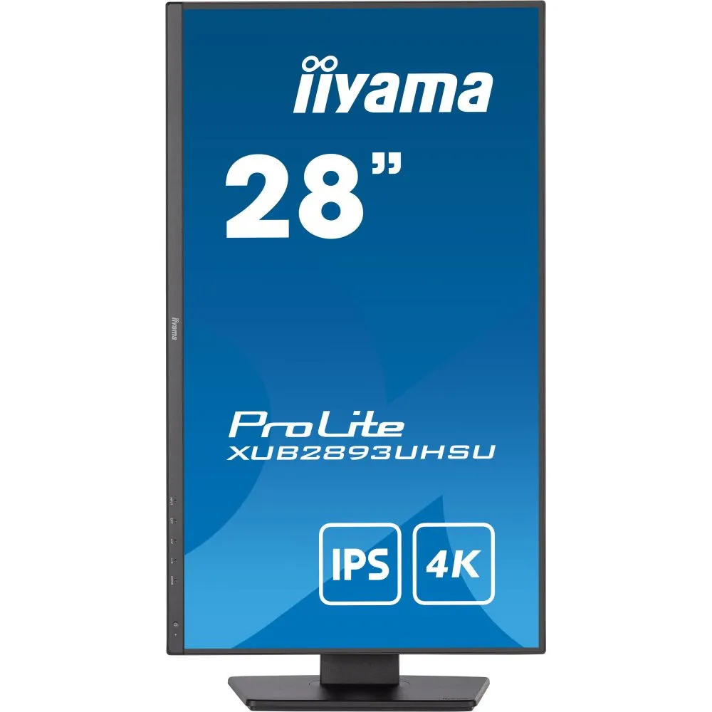 Monitor iiyama ProLite XUB2893UHSU-B5 - 28"/3840x2160 (4K)/60Hz/IPS/3,000 ms/pivot/Czarny