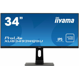 Monitor iiyama ProLite XUB3493WQSU-B1 - 34"/3440x1440 (UWQHD)/75Hz/21:9/IPS/FreeSync/HDR/4 ms/Czarny