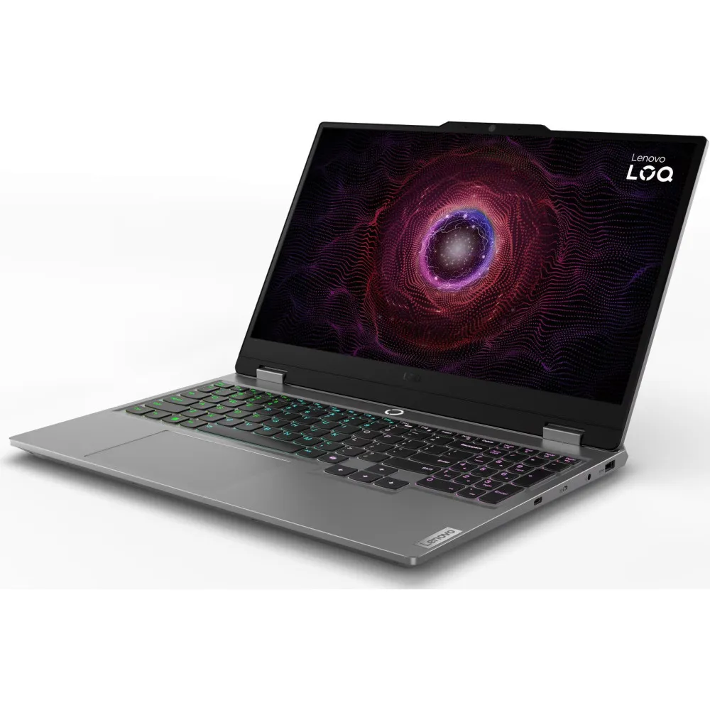 Laptop Lenovo LOQ 15ARP9 83JCKEN20PB - Ryzen 5 7235HS/15,6" FHD IPS/RAM 64GB/SSD 2TB + SSD 2TB/GeForce RTX 3050/Szary/3 lata CI - zdjęcie