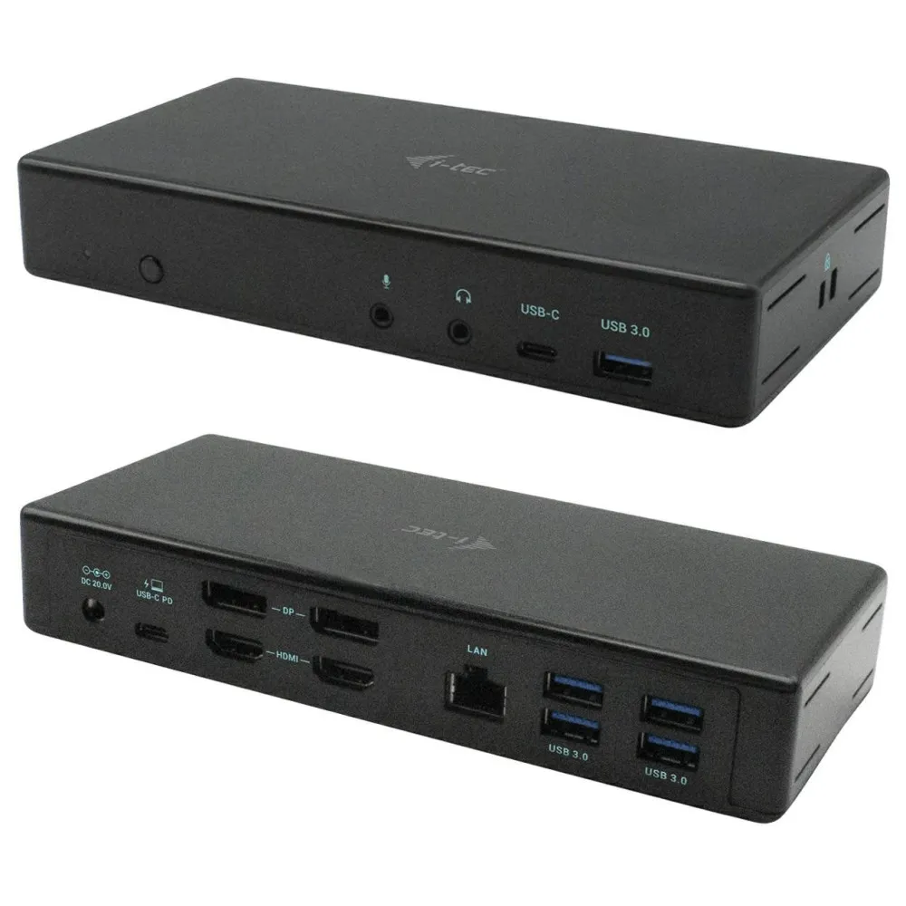 Stacja dokująca i-tec USB-C Quattro Display Docking Station Power Delivery 85W C31QUATTRODOCKPD, Czarna | Sklep ITnes.pl, IT for