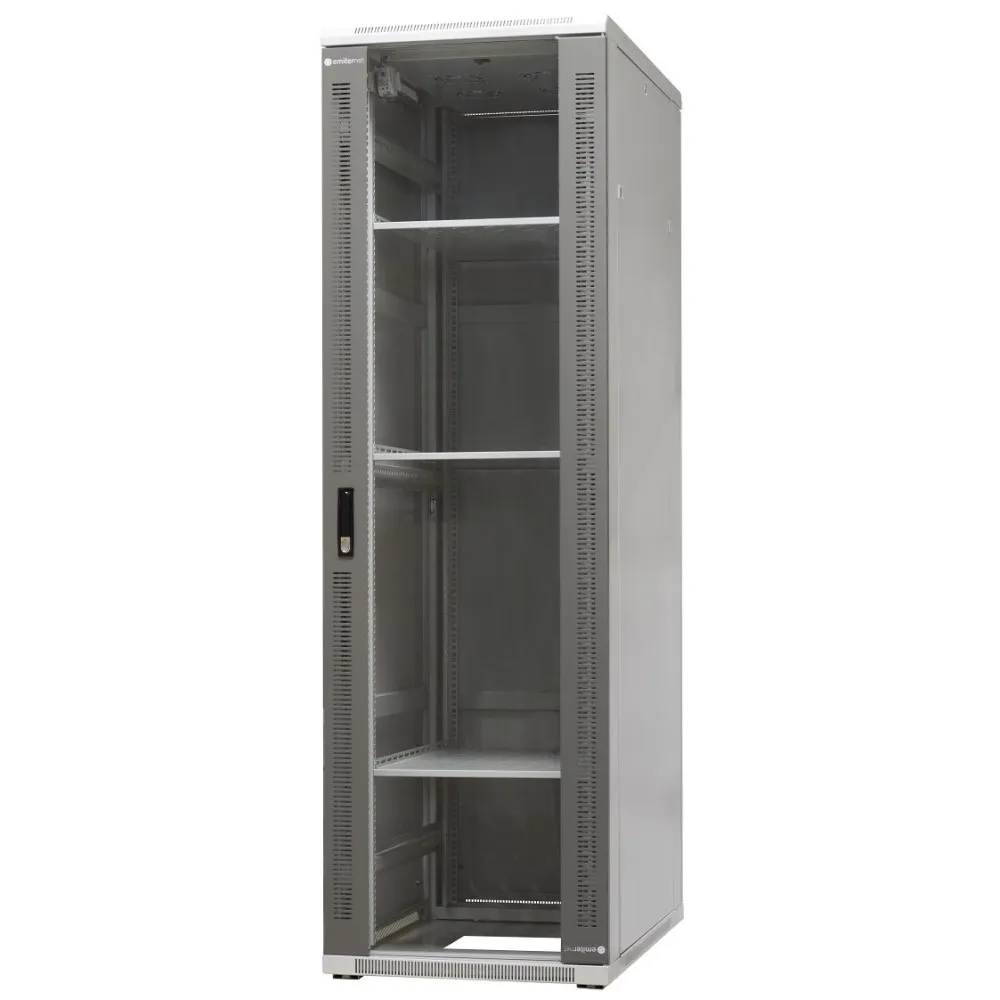 Szafa rack 19" 42U Emiter EM/SH05D-6042, 600 x 1000 x 1980mm, drzwi przód blacha-szkło | Sklep ITnes.pl, IT for BUSINESS Szafa rack 19" 42U Emiter EM/SH05D-6042, 600 x 1000 x 1980mm, drzwi przód blacha-szkło | Sklep ITnes.pl, IT for BUSINESS