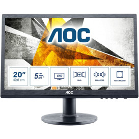 Monitor AOC M2060SWDA2 - 19,53"/1920x1080 (Full HD)/60Hz/MVA/5 ms/Czarny