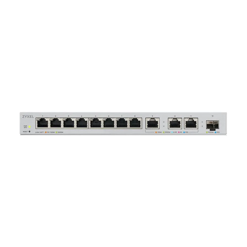 Switch zarządzalny Zyxel XGS1250-12-ZZ0101F, 8x 100|1000Mbps RJ45, 3x 10GbE RJ45, 1x 10GbE SFP+ | Sklep ITnes.pl, IT for BUSINESS