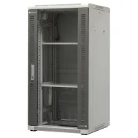 Szafa rack 19" 24U Emiter EM/SH05D-6624, 600 x 600 x 1180mm, drzwi przód blacha-szkło | Sklep ITnes.pl, IT for BUSINESS