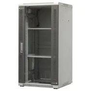 Szafa rack 19" 24U Emiter EM/SH05D-6624, 600 x 600 x 1180mm, drzwi przód blacha-szkło | Sklep ITnes.pl, IT for BUSINESS
