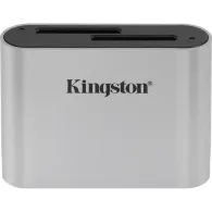 Czytnik kart pamięci Kingston Workflow USB-C WFS-SD - Kolor srebrny, Czarny | Sklep ITnes.pl - IT for BUSINESS