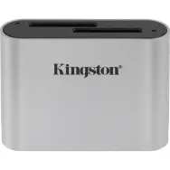 Czytnik kart pamięci Kingston Workflow USB-C WFS-SD - Kolor srebrny, Czarny | Sklep ITnes.pl - IT for BUSINESS