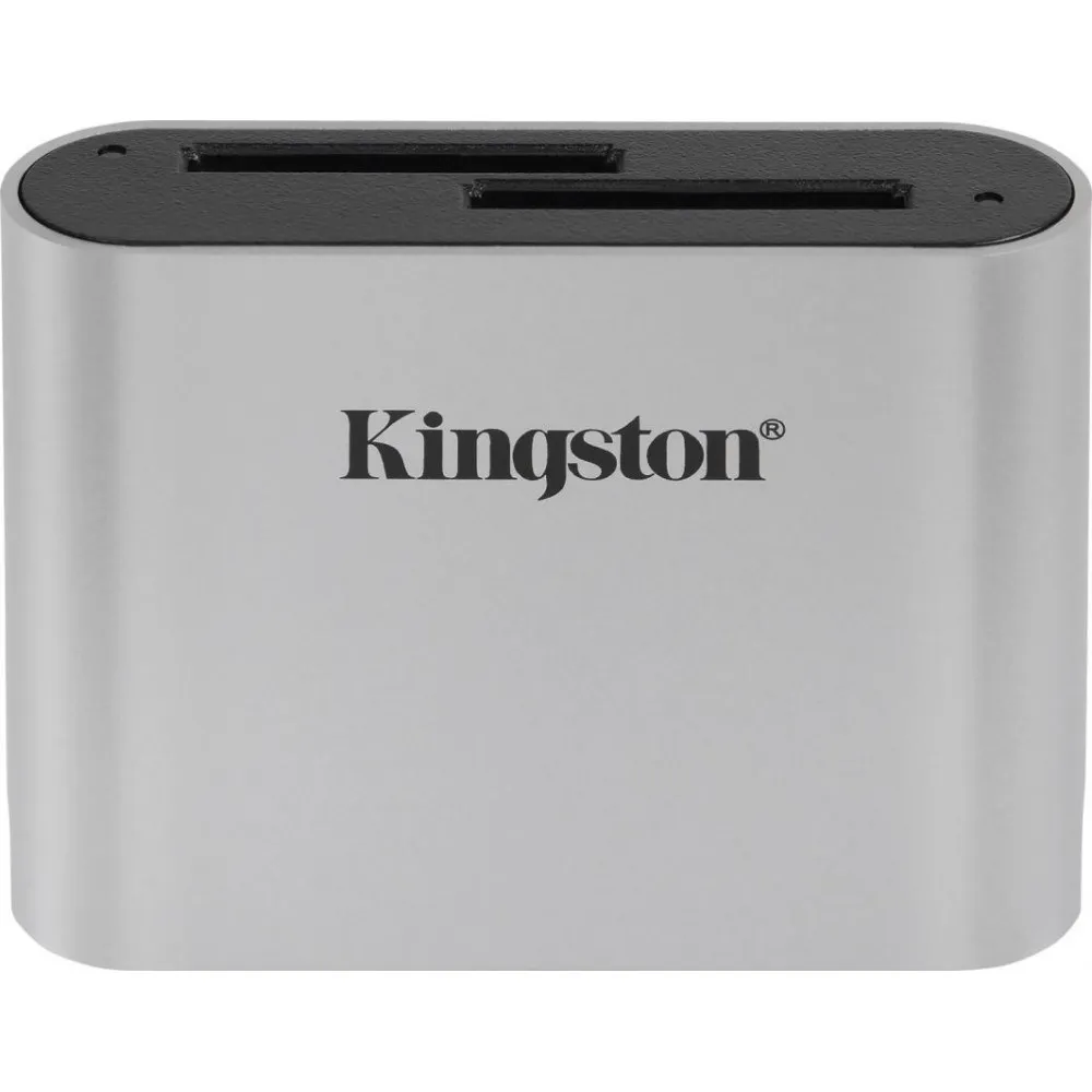 Czytnik kart pamięci Kingston Workflow USB-C WFS-SD - Kolor srebrny, Czarny | Sklep ITnes.pl - IT for BUSINESS