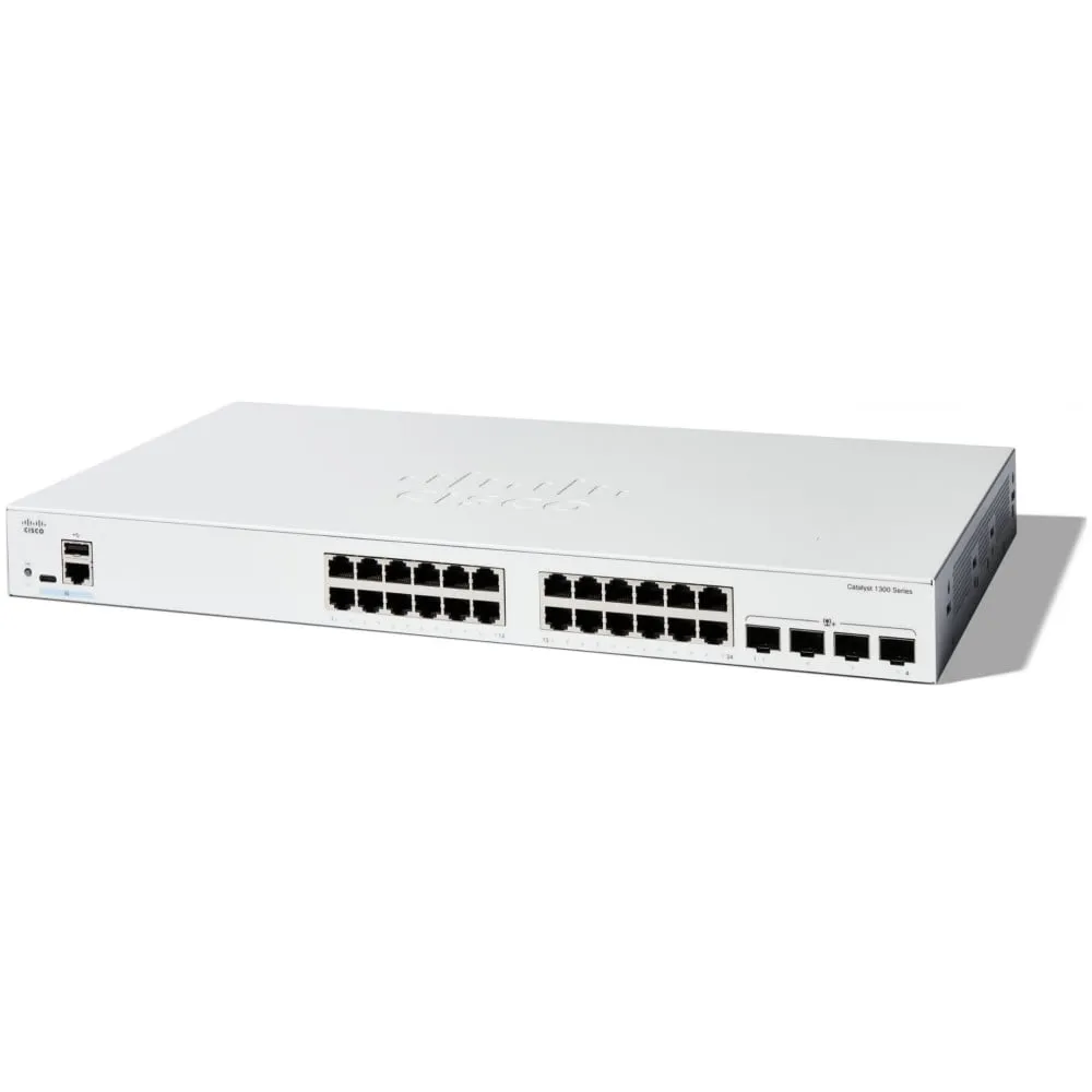 Switch zarządzalny Cisco Catalyst C1300-24FP-4X, 24x 100|1000Mbps RJ45, 4x 10GbE SFP+, PoE+ 375W | Sklep ITnes.pl, IT for BUSINE