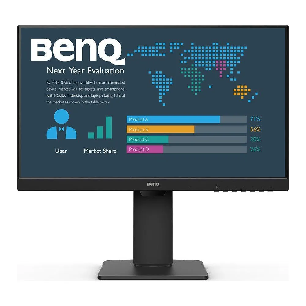 Monitor Benq BL2486TC 9H.LMMLB.QBE, 23,8", 1920x1080 (FHD), 100Hz, IPS, 5 ms, pivot, USB-C, Czarny | Sklep ITnes.pl, IT for BUSI