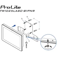 Monitor iiyama ProLite TW1025LASC-B1PNR, 10", 1280x800 (WXGA), 16:10, IPS, 25 ms, kamera, MT, Czarny | Sklep ITnes.pl, IT for BU