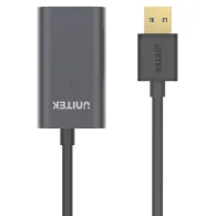 Kabel wzmacniacz sygnału Unitek Premium USB 2.0 AM-AF Y-274, 20 m, Kolor srebrny, Czarny, Aluminium | Sklep ITnes.pl, IT for BUS