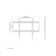Uchwyt ścienny Neomounts by Newstar Flat Screen Wall Mount 60-100" LFD-W1000 - Czarny