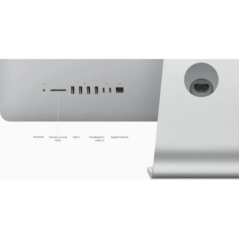 Komputer All-in-One Apple iMac Retina 4K MNDY2ZE/A/D3/TR - i5-7400/21,5" 4096x2304/RAM 8GB/512GB/AMD Pro 555/Srebrny/macOS/1CI - zdjęcie
