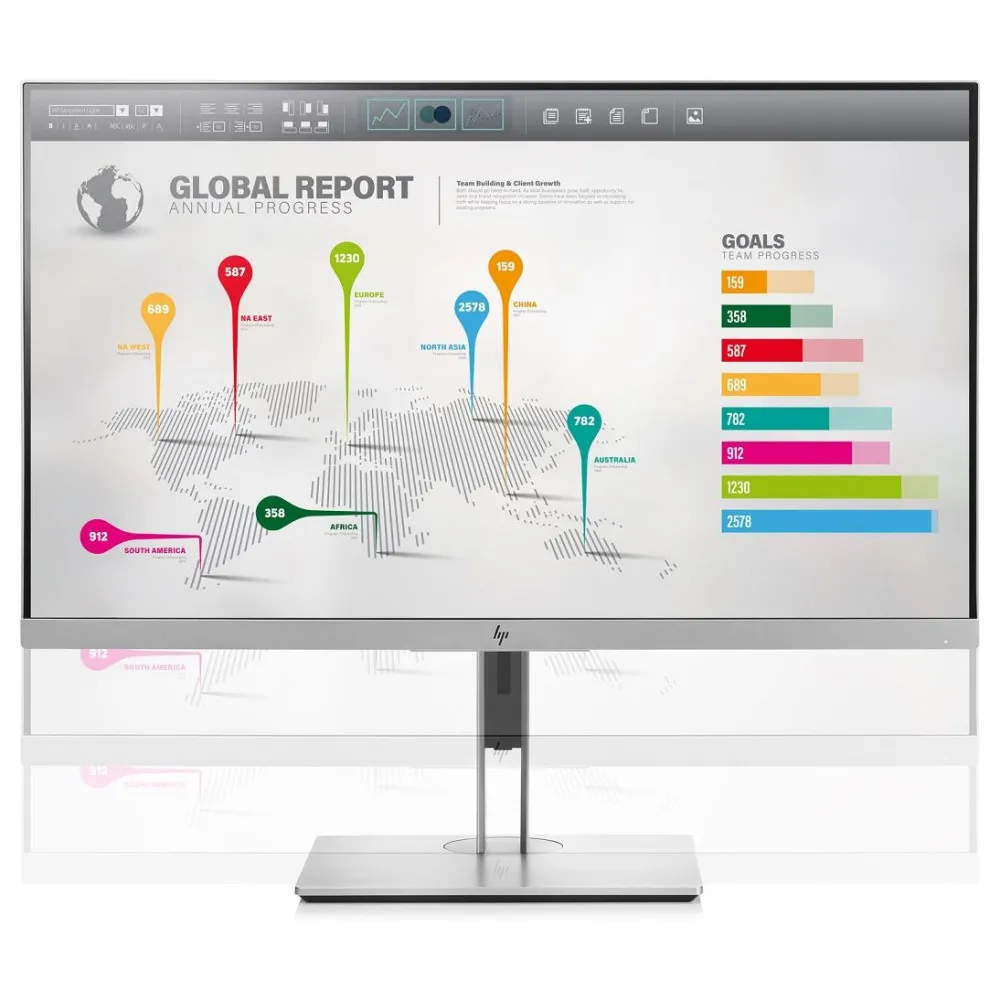 Monitor HP EliteDisplay E273q 1FH52AA - 27"/2560x1440 (QHD)/60Hz/IPS/5 ms/pivot/USB-C/Czarno-srebrny - zdjęcie