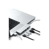 Replikator portów USB-C Satechi Pro Hub mini ST-UCPHMIS - 2xUSB-C, 2x USB-A, Ethernet, Audio, Srebrny