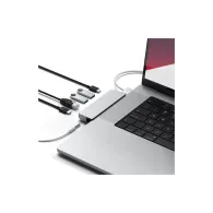 Replikator portów USB-C Satechi Pro Hub mini ST-UCPHMIS - 2xUSB-C, 2x USB-A, Ethernet, Audio, Srebrny