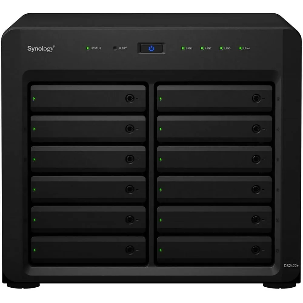 Serwer NAS Synology Desktop Plus DS2422Z2, Tower, Ryzen V1500B, 16GB RAM, 192TB, 12 wnęk, hot-swap, 3 lata Carry-in | Sklep ITne
