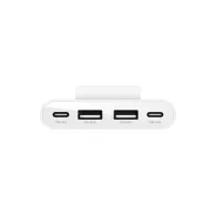 Hub USB-C Belkin BUZ001BT2MWHB7 - 4 porty, Biały