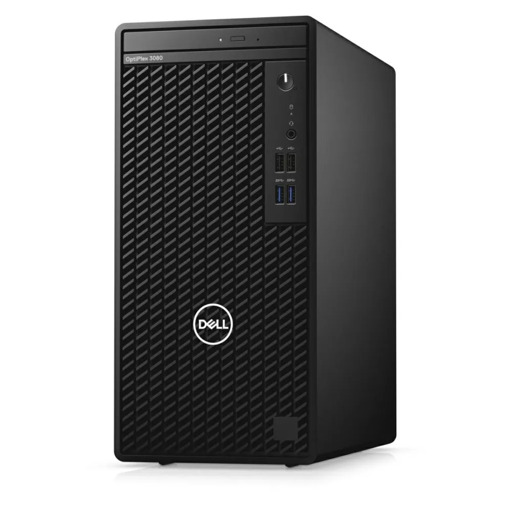 Zdjęcie produktu Komputer Dell Optiplex 3080 N005O3080MTEM - Tower/i3-10100/RAM 8GB/SSD 256GB/DVD/Windows 10 Pro/3 lata On-Site