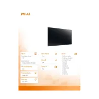 Monitor AG Neovo PM-43, 43", 1920x1080 (FHD), 85Hz, MVA, 3 ms, Czarny | Sklep ITnes.pl, IT for BUSINESS