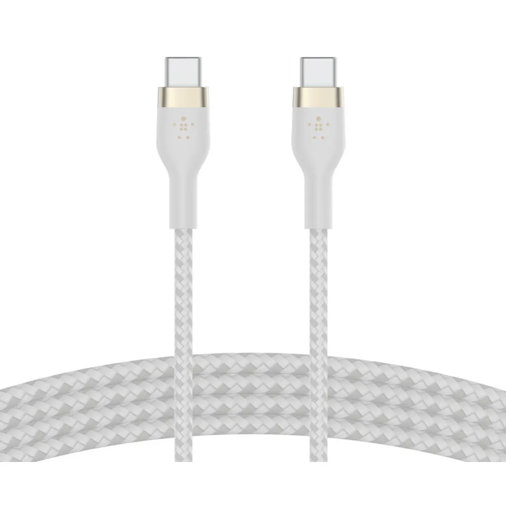 Kabel Belkin USB-C, USB-C 2.0 CAB011BT3MWH - zdjęcie poglądowe 3 Kabel Belkin USB-C, USB-C 2.0 CAB011BT3MWH - zdjęcie poglądowe 3