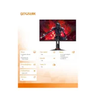 Monitor AOC Q27G2U/BK, 27", 2560x1440 (QHD), 144Hz, VA, FreeSync, 1 ms, pivot, Czarny | Sklep ITnes.pl, IT for BUSINESS