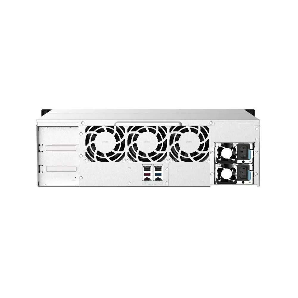 Serwer NAS QNAP Rack TS-1673AU-RP-5S5P - Rack (3U)/AMD Ryzen V1500B/32 GB RAM/112 TB/16 wnęk/hot-swap/3 lata Carry-in - zdjęcie