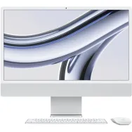 Komputer All-in-One Apple iMac 24 M3 2023 MQRJ3ZE/A, Apple M3, 24" 4480x2520 Retina, 8GB, 256GB, Srebrny, WiFi, macOS, 1CI | Skl