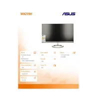 Monitor ASUS MX239H 90LMGC051L010O1C-, 23", 1920x1080 (FHD), 75Hz, IPS, 5 ms, Czarno-srebrny | Sklep ITnes.pl, IT for BUSINESS