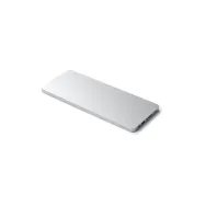 Replikator portów Satechi USB-C Slim Dock do iMac 24 ST-UCISDS - USB-C, USB-A, 2x USB-A, microSD i SD, kieszeń M.2, Srebrny