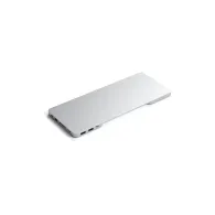 Replikator portów Satechi USB-C Slim Dock do iMac 24 ST-UCISDS - USB-C, USB-A, 2x USB-A, microSD i SD, kieszeń M.2, Srebrny