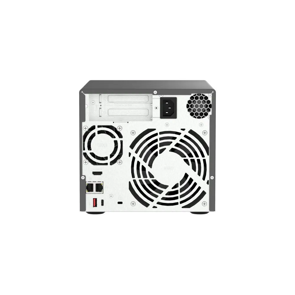 Zdjęcie produktu Serwer NAS QNAP Tower TVS-H474-PT-LV - Tower/Intel Pentium Gold G7400/16 GB RAM/12 TB/4 wnęki/2 x M.2/hot-swap/3 lata Carry-in