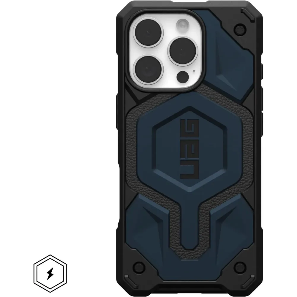 Etui ochronne na smartfon UAG Monarch Pro do iPhone 16 Pro z MagSafe 114456115555, Czarne, Niebieskie | Sklep ITnes.pl, IT for B