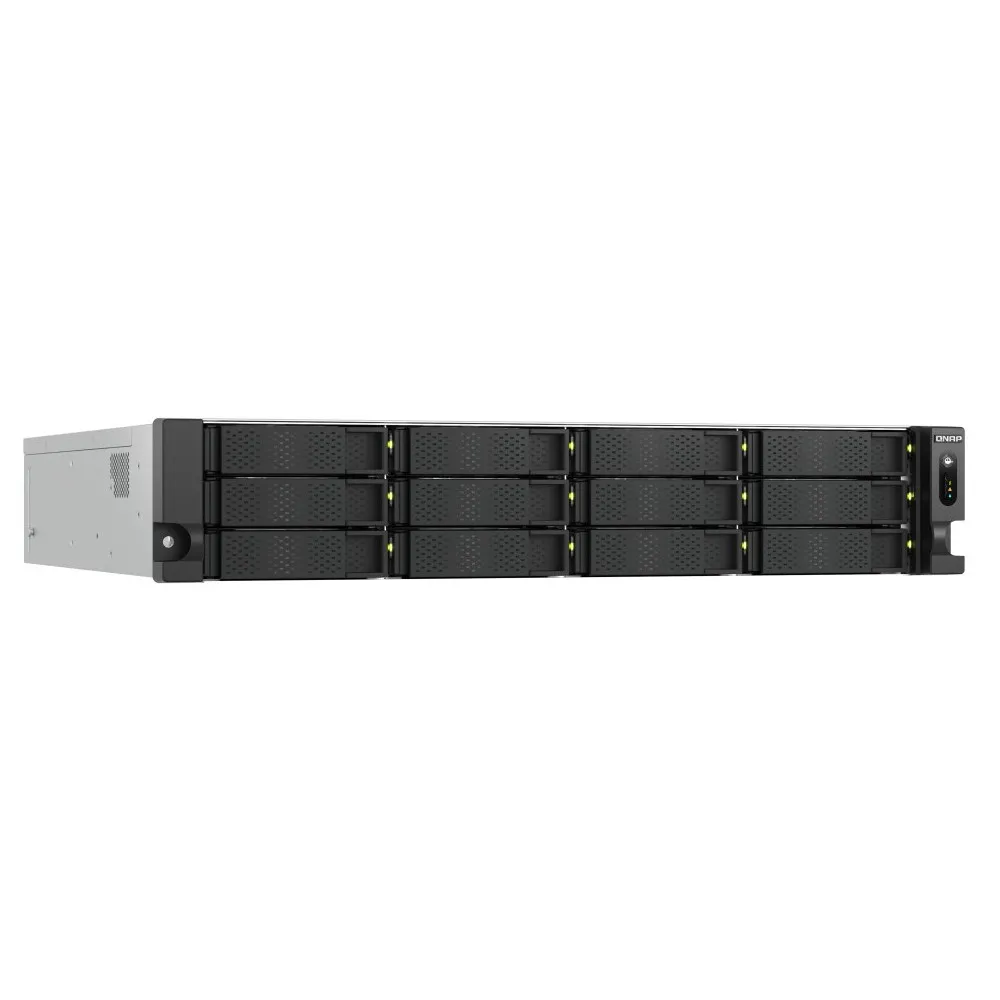 Serwer NAS QNAP Rack TS-H1277AXU-RP-R7-32G - Rack (2U)/AMD Ryzen 5 7000 series/32 GB RAM/12 wnęk/2 lata Carry-in - zdjęcie