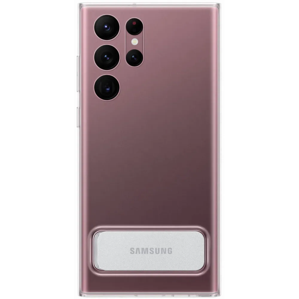 Etui na smartfon Samsung Clear Standing Cover EF-JS908CTEGWW do Galaxy S22 Ultra 5G, Przezroczyste | Sklep ITnes.pl, IT for BUSI