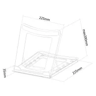 Neomounts Foldable laptop and tablet stand, Black - NSLS075BLACK | Sklep ITnes.pl - IT for BUSINESS