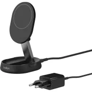 Ładowarka indukcyjna Belkin BoostCharge Pro Convertible Magnetic Wireless Charging Stand with Qi2 15W WIA008VFBK - Czarna