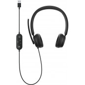 Słuchawki nauszne Microsoft Modern USB Headset Commercial 6IG-00003 - Czarne