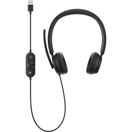 Słuchawki nauszne Microsoft Modern USB Headset Commercial 6IG-00003 - Czarne