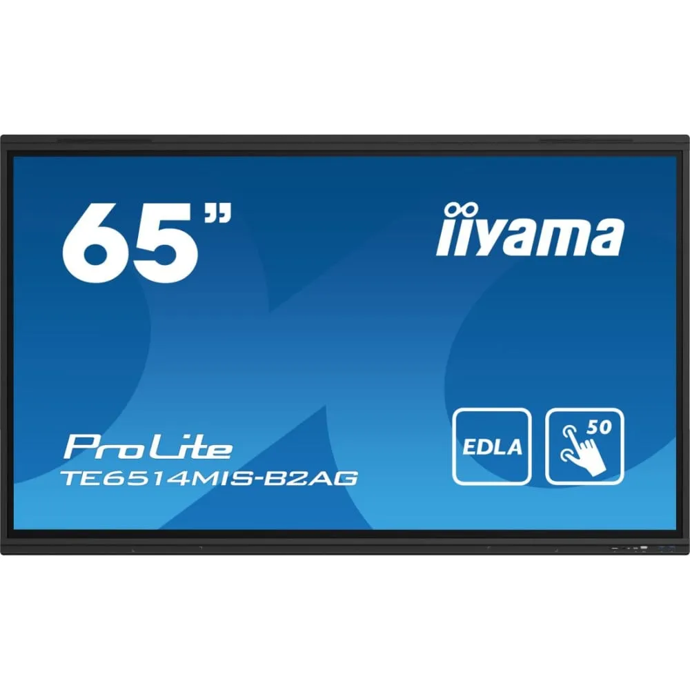 Monitor iiyama ProLite TE6514MIS-B2AG, 64,5", 3840x2160 (4K), VA, 6,5 ms, MT, USB-C, Czarny | Sklep ITnes.pl, IT for BUSINESS
