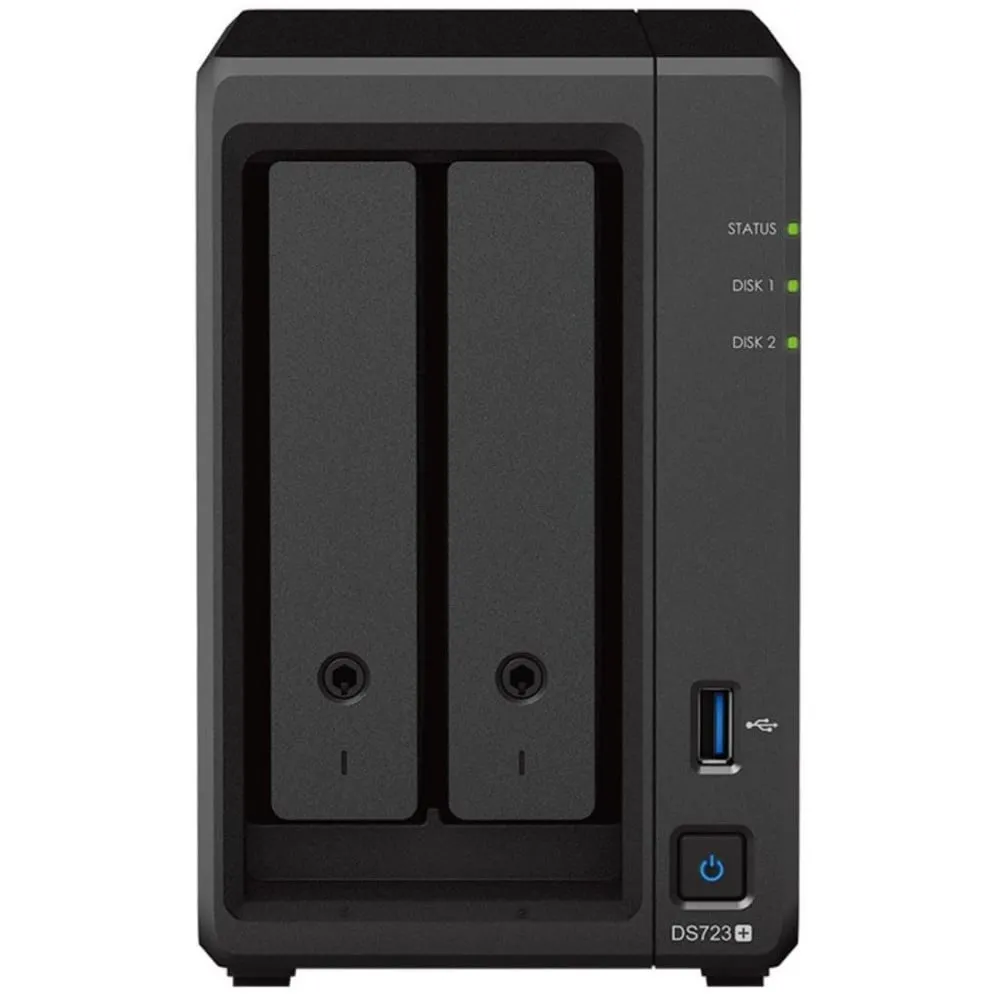 Serwer NAS Synology Desktop Plus DS7237VU - Tower/AMD Ryzen R1600/2 GB RAM/12 TB/2 wnęki/2 x M.2/hot-swap/3 lata Carry-in - zdjęcie