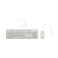 Zestaw klawiatury i myszy HP 225 Wired Mouse and Keyboard Combo AW5S6AA - USB-A, Biały