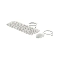 Zestaw klawiatury i myszy HP 225 Wired Mouse and Keyboard Combo AW5S6AA - USB-A, Biały