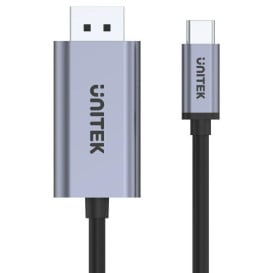 Kabel Unitek USB-C / DisplayPort 1.2 4K 60Hz Ultra HD (M/M) V1409A - 2 m, Czarny, Szary