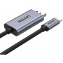 Kabel Unitek USB-C ,  DisplayPort 4K 60Hz Ultra HD (M, M) V1409A - zdjęcie poglądowe 1