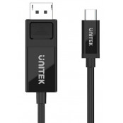 Kabel Unitek USB-C ,  DisplayPort 8K Ultra HD (M, M) V1146A - 1,8 m, Czarny - zdjęcie 2